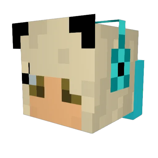 olcixs Minecraft avatar head, 3D render