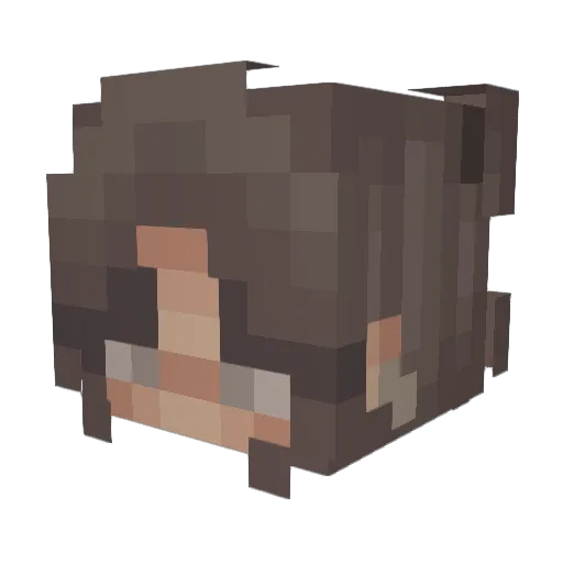 olczyyk Minecraft avatar head, 3D render