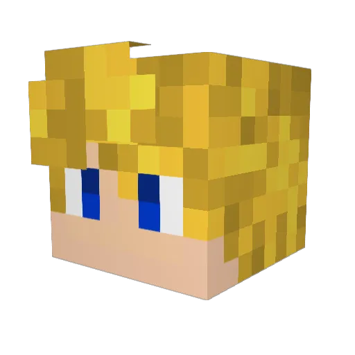 old2legoguy Minecraft avatar head, 3D render