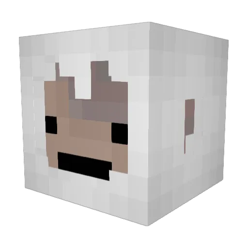 old_mountain_man Minecraft avatar head, 3D render