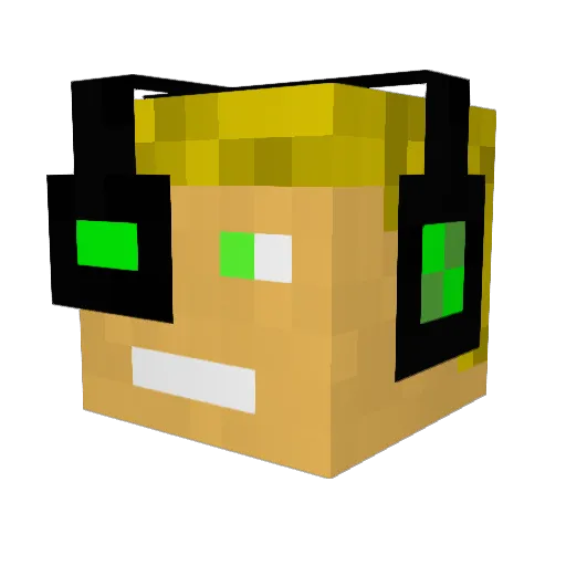 old_swagga Minecraft avatar head, 3D render