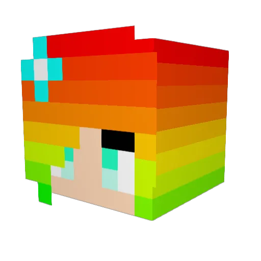 oldbbq6299 Minecraft avatar head, 3D render