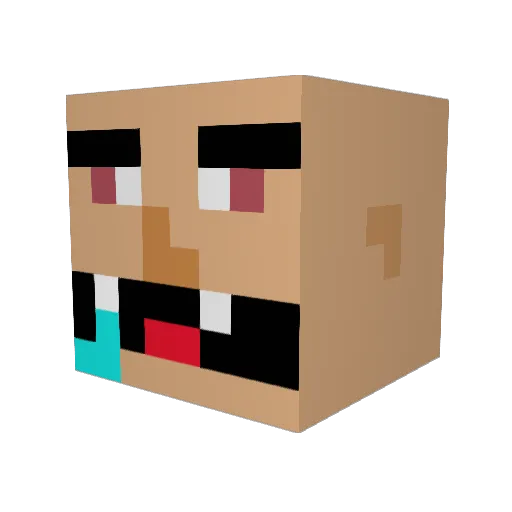 oldbog Minecraft avatar head, 3D render