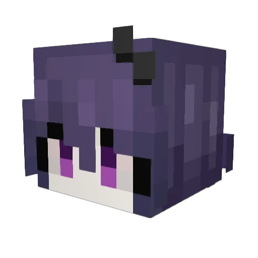 oldbong Minecraft avatar head, 3D render