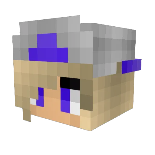 oldeell Minecraft avatar head, 3D render