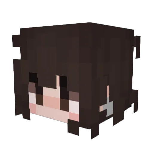 oldhandredglare Minecraft avatar head, 3D render
