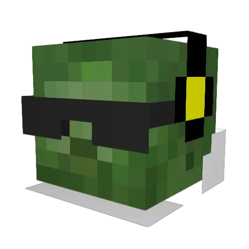oldman1998 Minecraft avatar head, 3D render