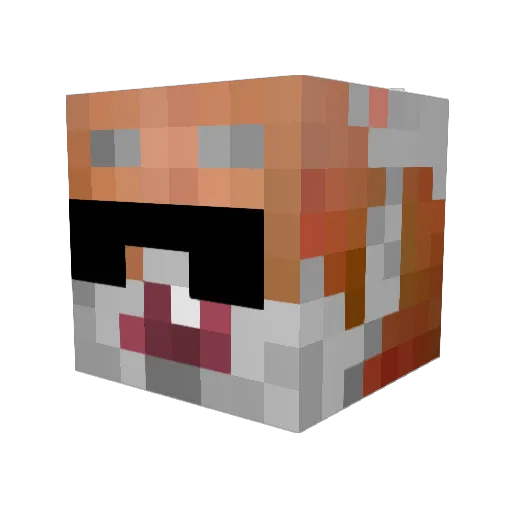 oldman_williger Minecraft avatar head, 3D render