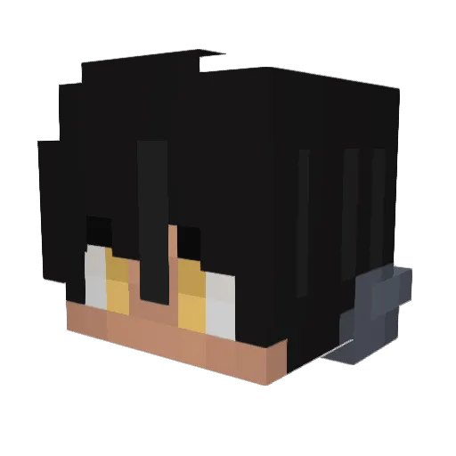 oldmanbobjoejeff Minecraft avatar head, 3D render