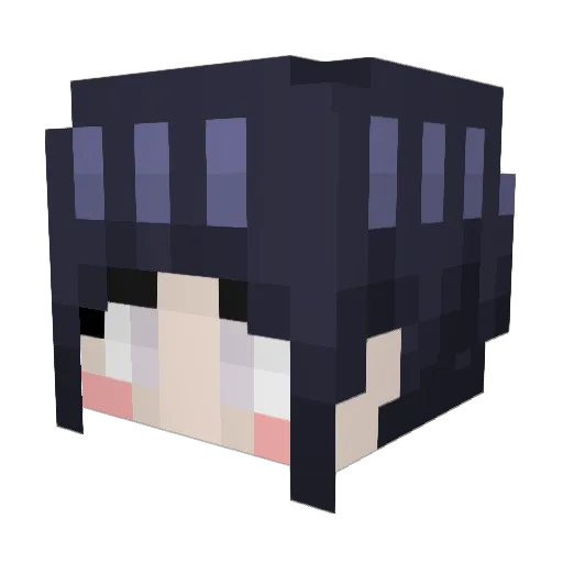 oldmanmark Minecraft avatar head, 3D render