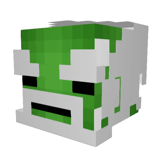 oldmanwilickerjr Minecraft avatar head, 3D render