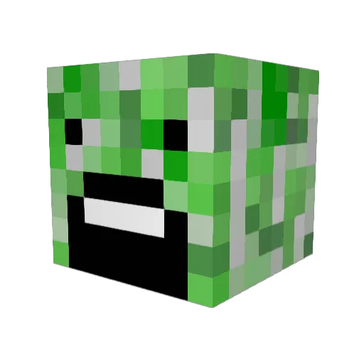 oldmuffin Minecraft avatar head, 3D render