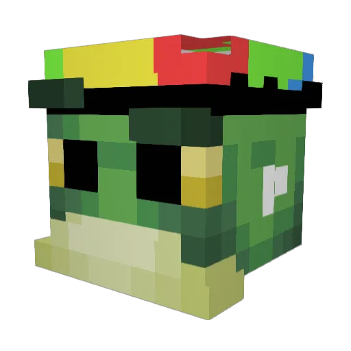 olds1k Minecraft avatar head, 3D render
