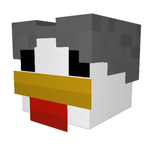 oldsix10086 Minecraft avatar head, 3D render