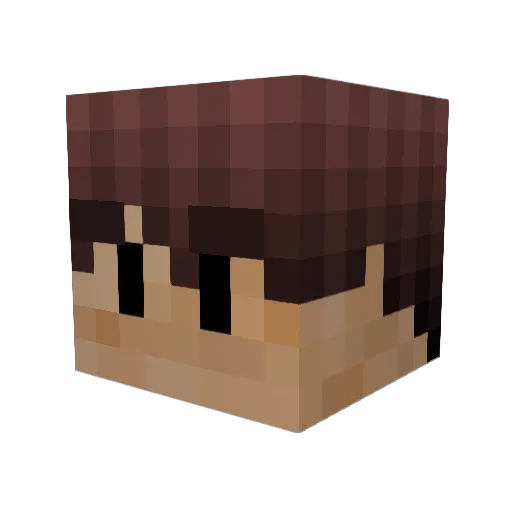 oldskool13 Minecraft avatar head, 3D render