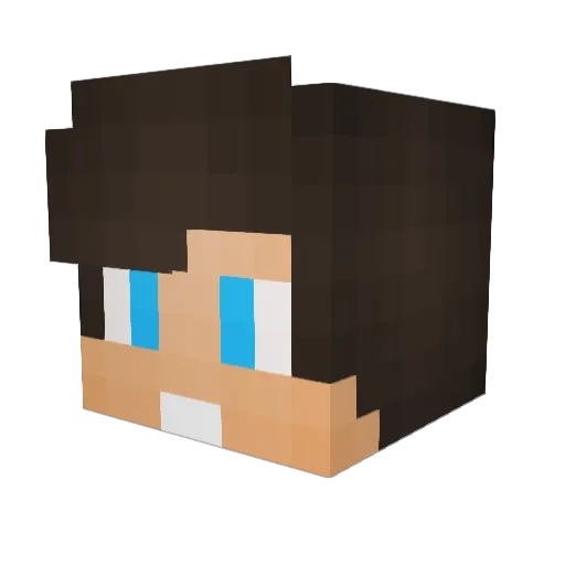 oldx4na Minecraft avatar head, 3D render