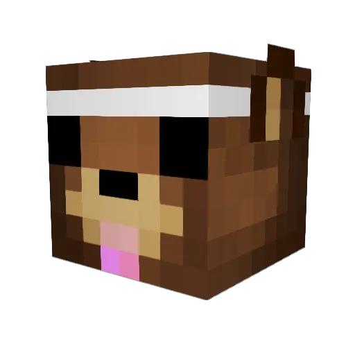 ole107 Minecraft avatar head, 3D render