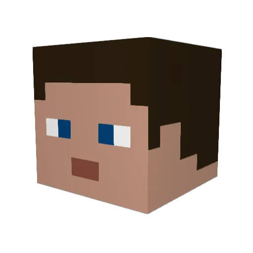 ole_eng Minecraft avatar head, 3D render