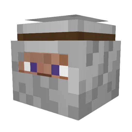 ole_p Minecraft avatar head, 3D render