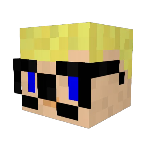 olebanan Minecraft avatar head, 3D render