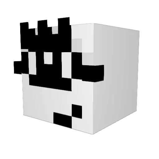 oledacat Minecraft avatar head, 3D render
