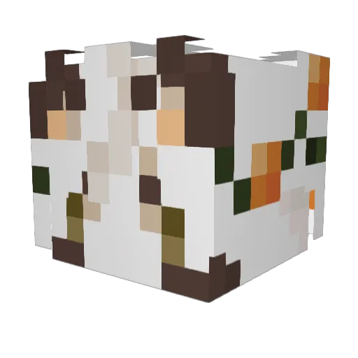 oleevur Minecraft avatar head, 3D render