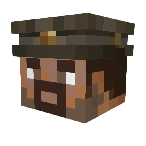 olegreg Minecraft avatar head, 3D render