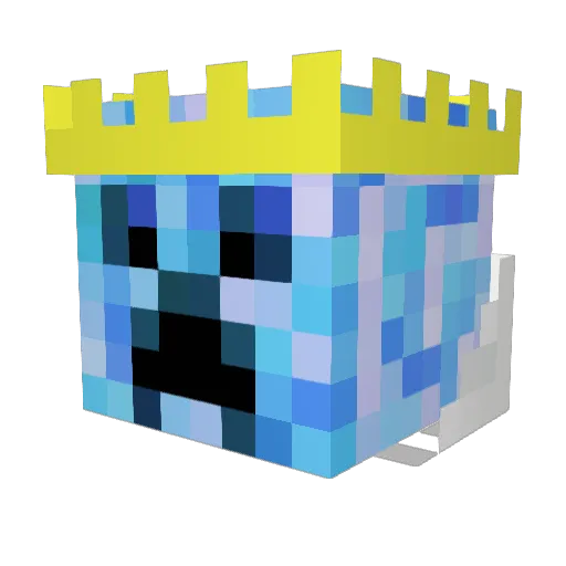 olehoffe Minecraft avatar head, 3D render