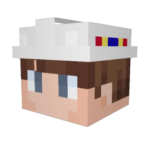 olek128 Minecraft avatar head, 3D render