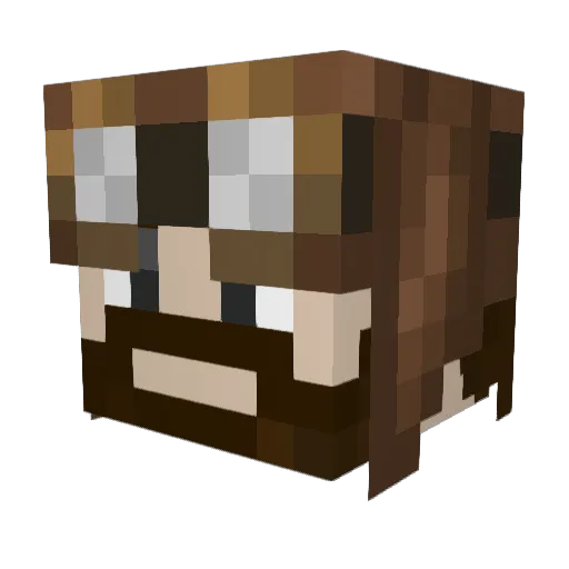 oles_law Minecraft avatar head, 3D render