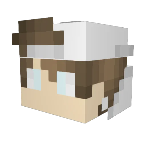 olester13 Minecraft avatar head, 3D render