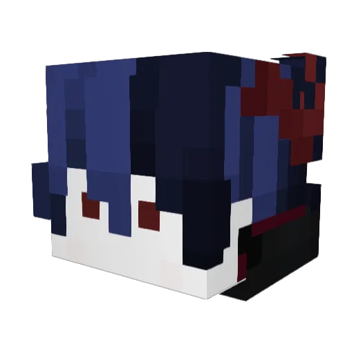 olever Minecraft avatar head, 3D render