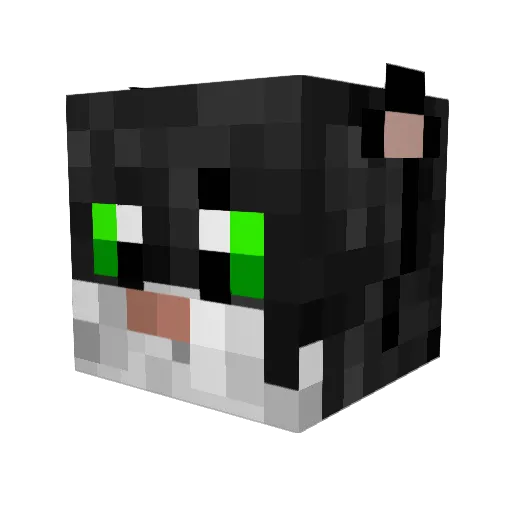 olgavladou Minecraft avatar head, 3D render
