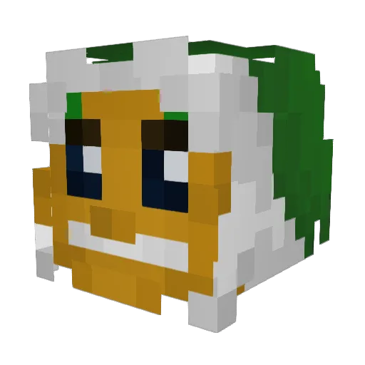 olheipratras Minecraft avatar head, 3D render