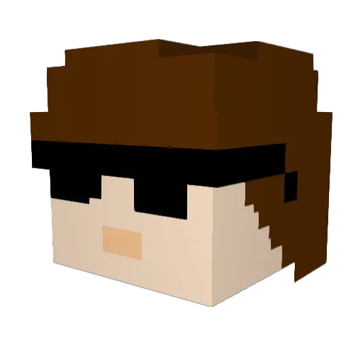oli0909 Minecraft avatar head, 3D render