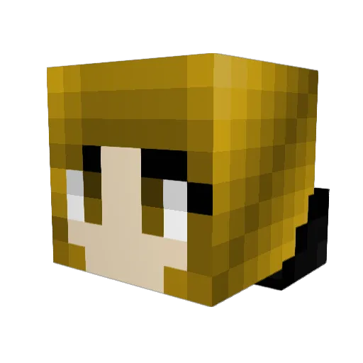 oli_202 Minecraft avatar head, 3D render