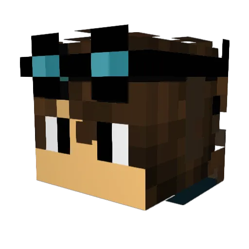 oli_sploit Minecraft avatar head, 3D render