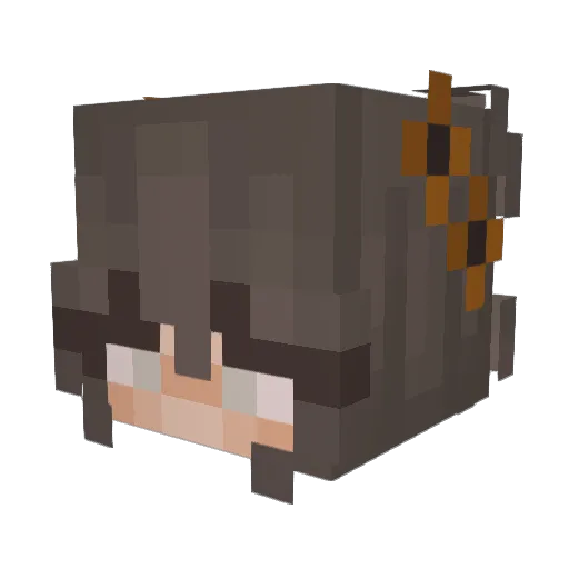oli_ve Minecraft avatar head, 3D render