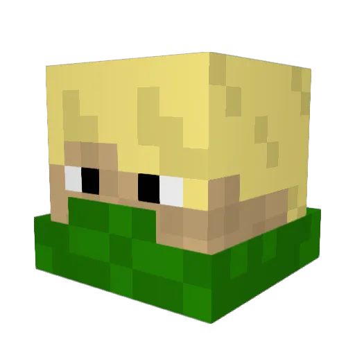 olibob88 Minecraft avatar head, 3D render