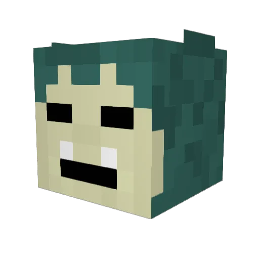 olig43 Minecraft avatar head, 3D render