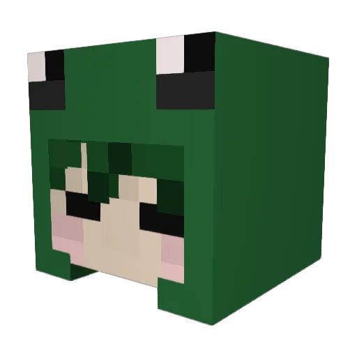 oligon_Pz Minecraft avatar head, 3D render