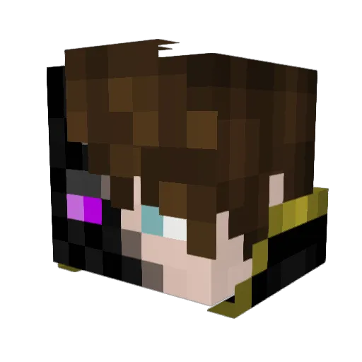 oliibert Minecraft avatar head, 3D render