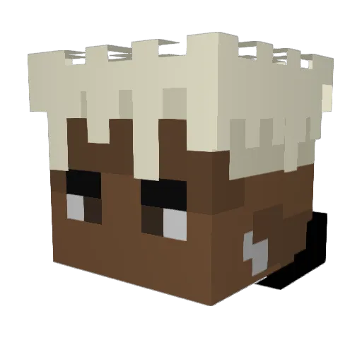 olikmolik Minecraft avatar head, 3D render