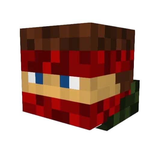 olimiller Minecraft avatar head, 3D render