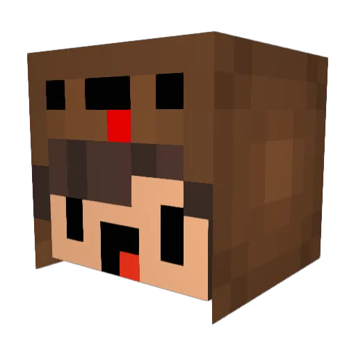 olipat007 Minecraft avatar head, 3D render
