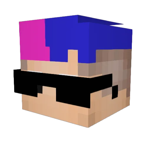 olipro24 Minecraft avatar head, 3D render