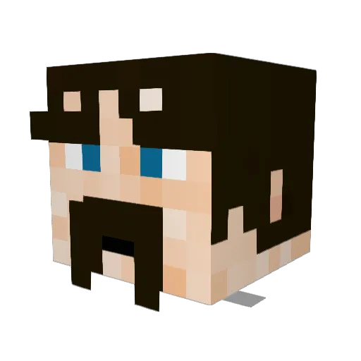 olister71 Minecraft avatar head, 3D render