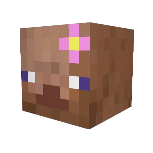 olitaki Minecraft avatar head, 3D render
