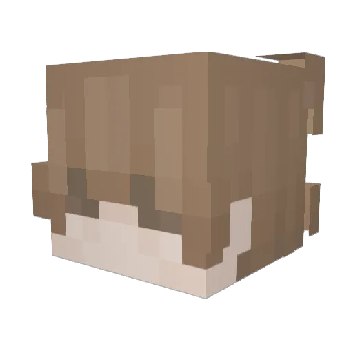 olive1212 Minecraft avatar head, 3D render