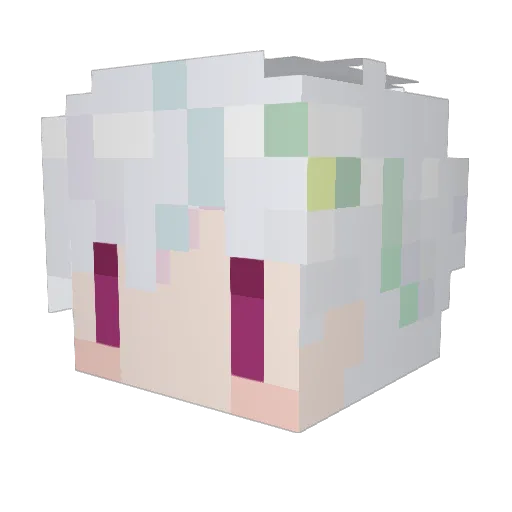 olive580 Minecraft avatar head, 3D render